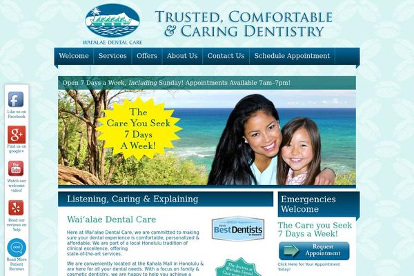 Healthcare theme site design template sample