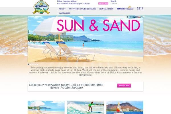 Paradisehotel theme site design template sample