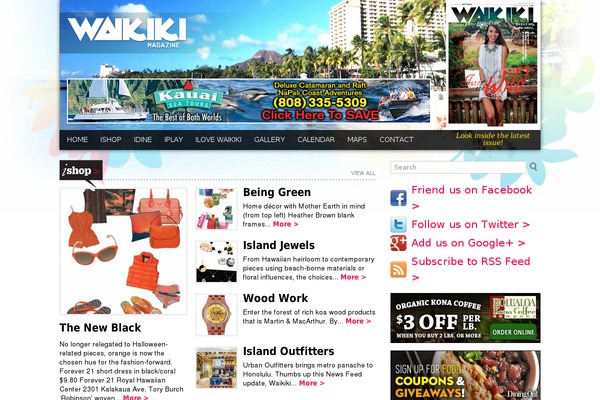 waikiki theme websites examples
