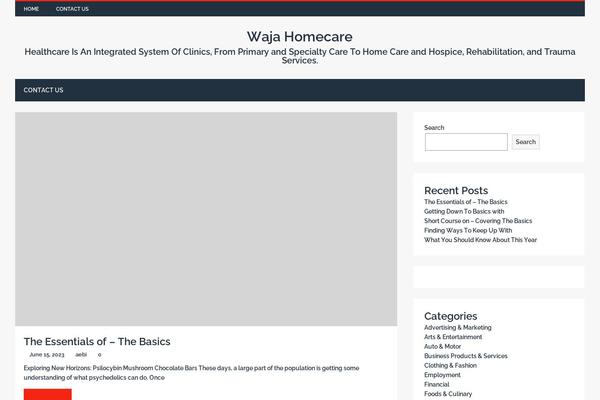 Dux theme site design template sample