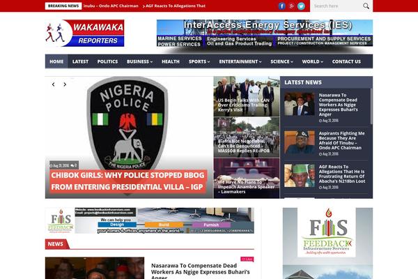 NanoMag theme site design template sample