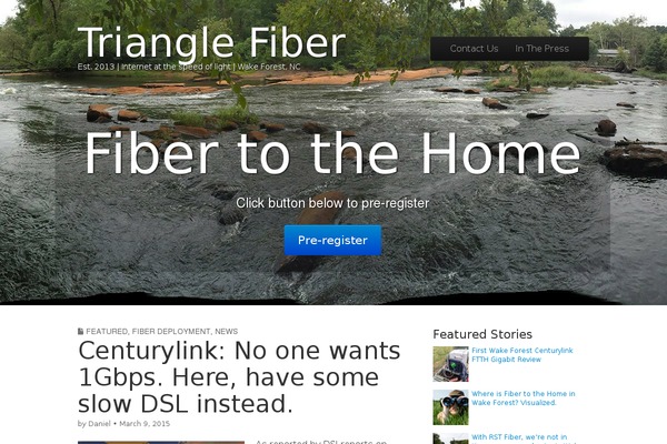 Site using Feature Me - CTA Widget plugin