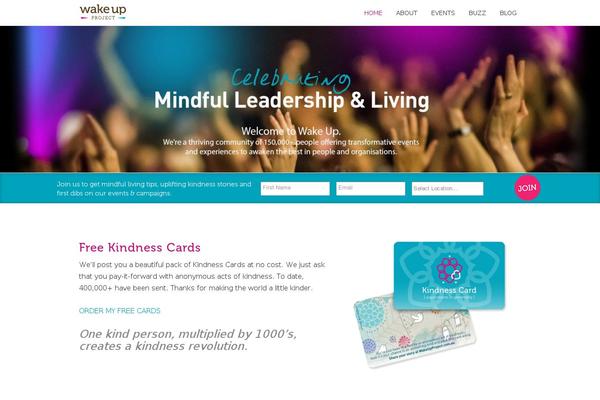 wakeup theme websites examples