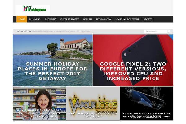Valenti theme site design template sample