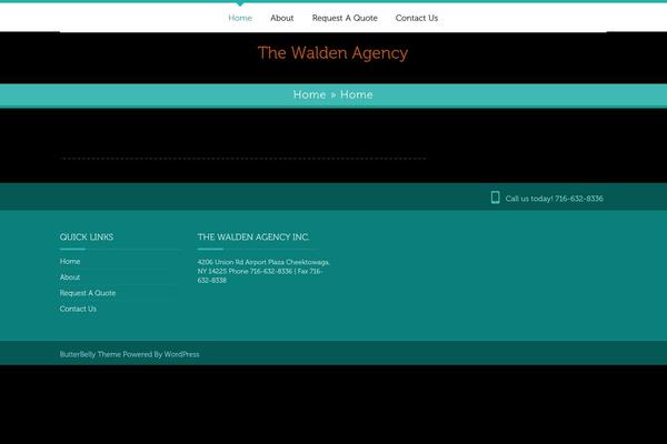 ButterBelly theme site design template sample