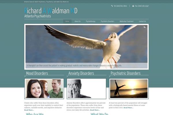 Psychiatrist theme site design template sample