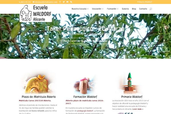 Divi Child theme site design template sample