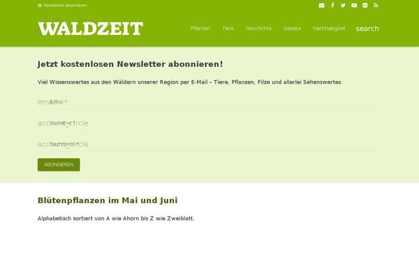 Zephyr theme site design template sample