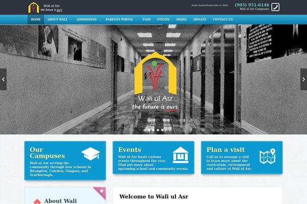 EDU theme site design template sample