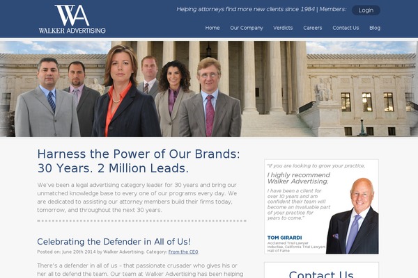 Walker theme site design template sample