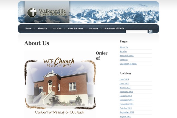 walkersvillechristianfellowship.org site used Frozenage