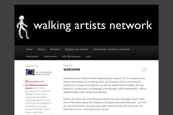 walkingartistsnetwork.org site used Xmag-plus