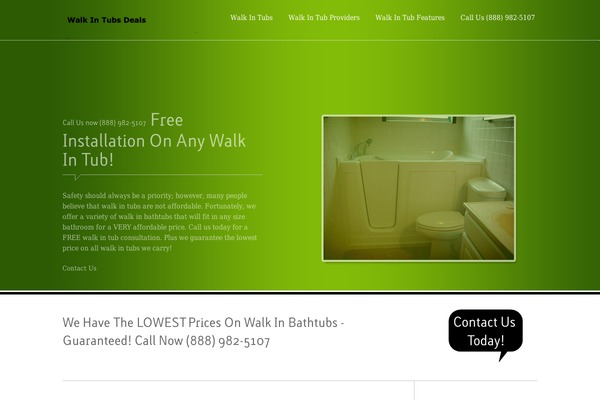 walkintubsdeals.com site used Coveratheme