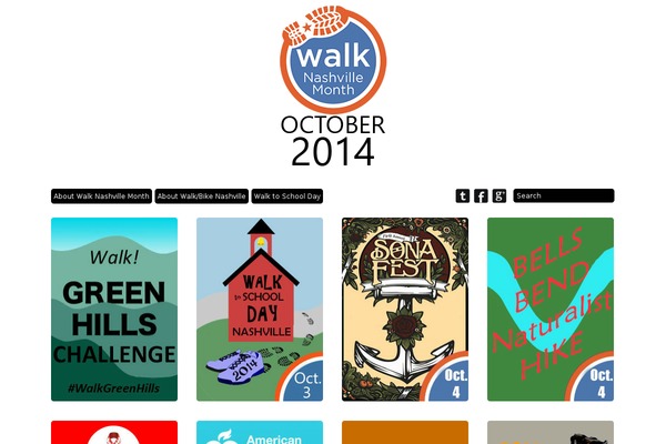 walknashvillemonth.com site used Grid Theme Responsive