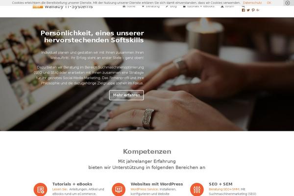Enlightenment theme site design template sample