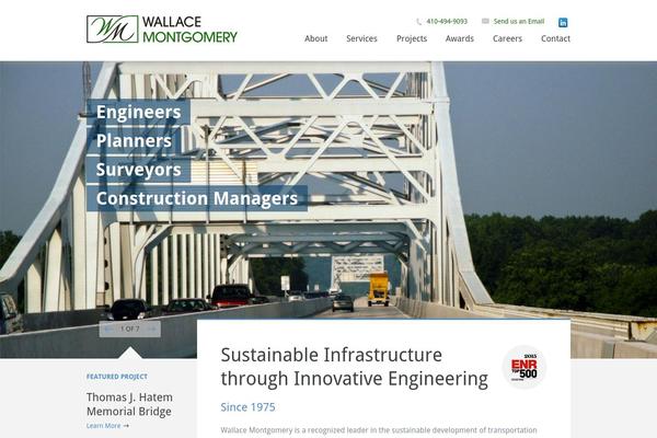 Wallace theme site design template sample