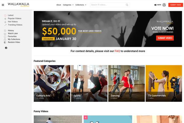 Site using Snax plugin