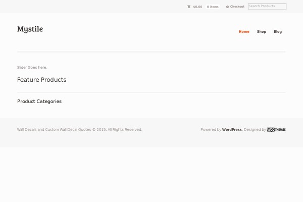 walldecalquote.com site used Mystile