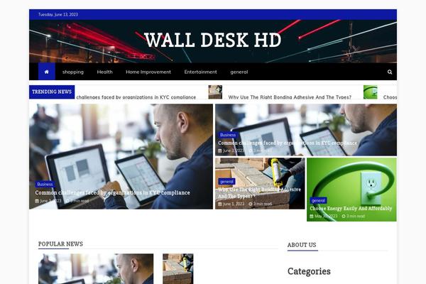 Refined Magazine theme site design template sample