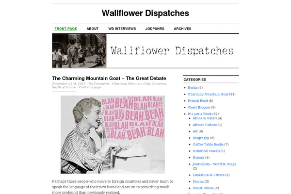 wallflowerdispatches.com site used Cutline_1pt2