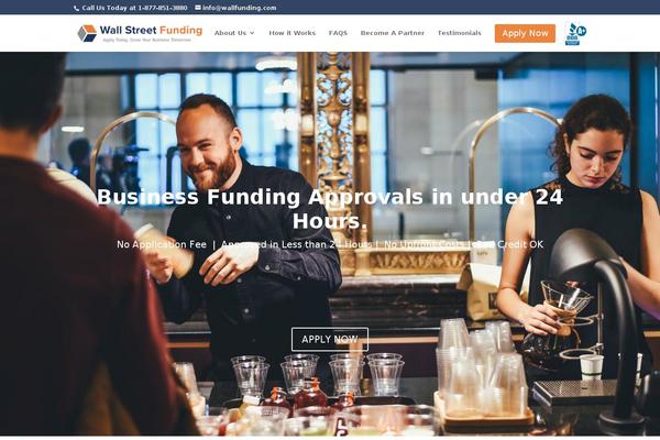 Wallstreet theme site design template sample