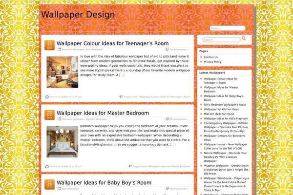 Suffusion theme site design template sample