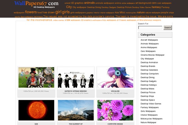 wallpapers67.com site used Wallpresssnice