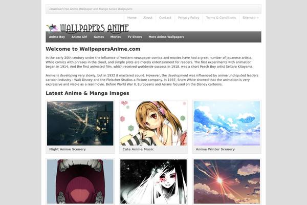 wallpapersanime.com site used Animewallpapers