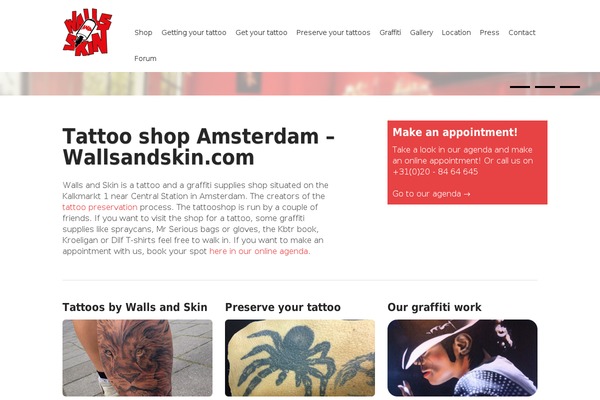 wallsandskin.com site used Wall