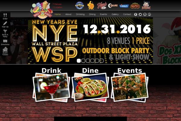 Wallstreet theme site design template sample