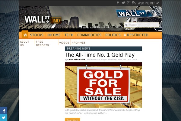 wall-street-paid-parent theme websites examples