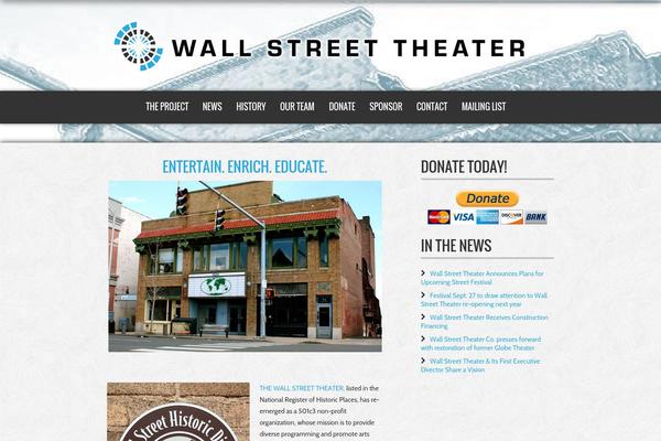 wallstreettheater.com site used Nash
