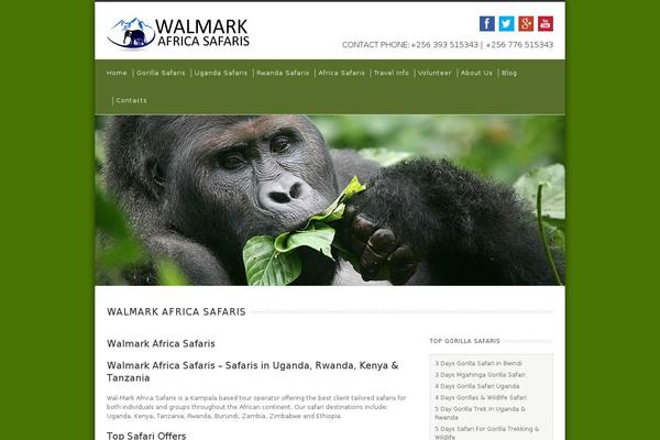 Safari theme site design template sample