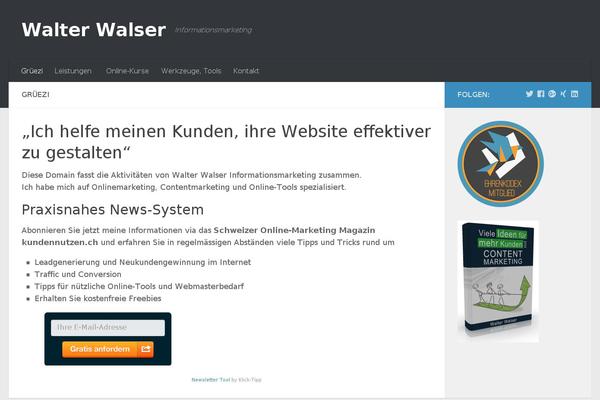 Hueman theme site design template sample
