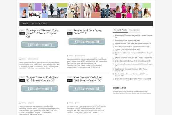 Infimag theme site design template sample