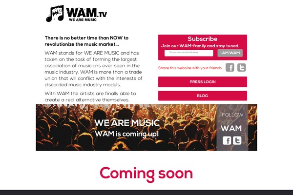 Wam theme site design template sample