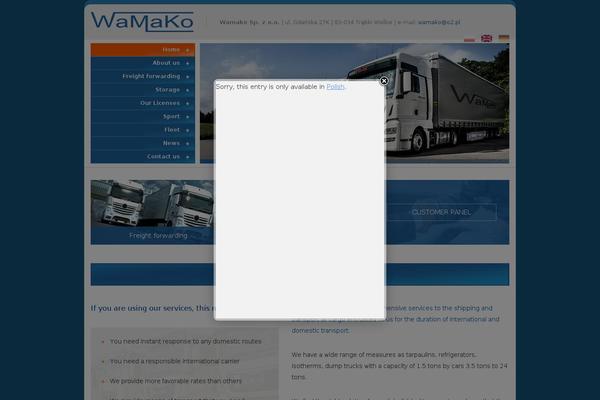 wamako.pl site used Wamako