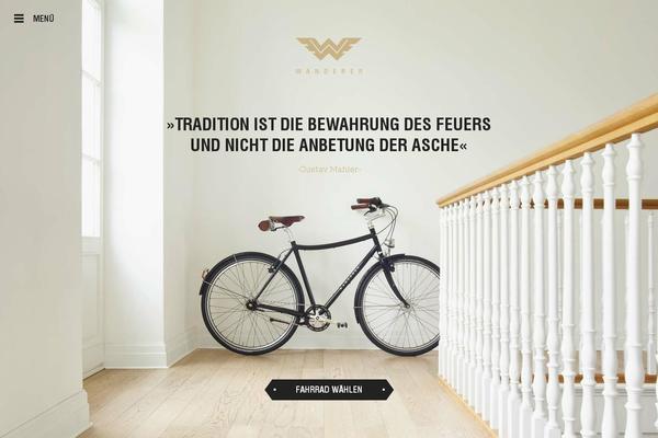 Wanderer theme site design template sample