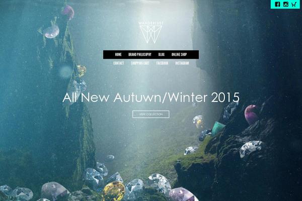 Wanderlust theme site design template sample