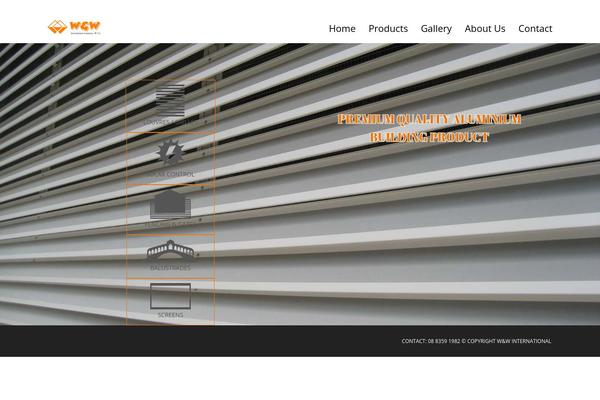 wandw.com.au site used Adriatic-theme