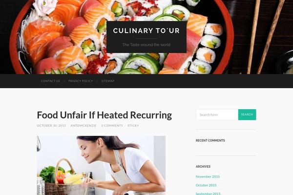 Hemingway theme site design template sample