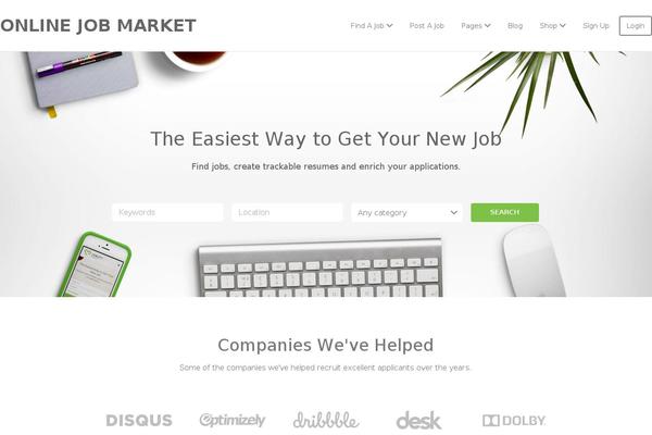 wanted.com site used Twenty Seventeen