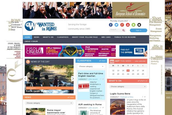 wantedinrome theme websites examples