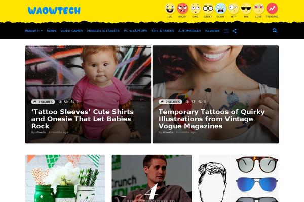 Newscrunch theme site design template sample