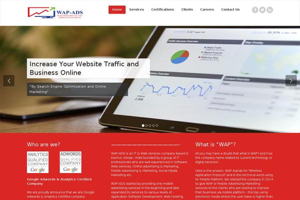 Site using WordPress Landing Pages plugin