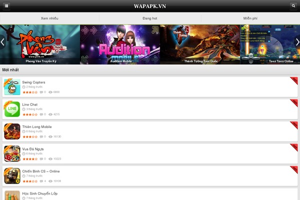 wapapk.vn site used Wap