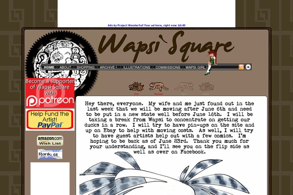Site using Comic Easel plugin