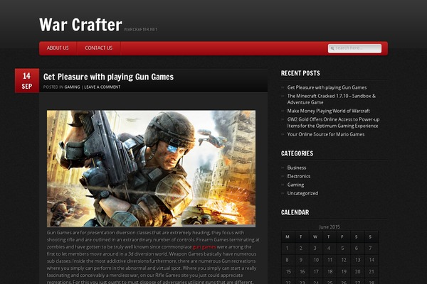 GamePress theme site design template sample