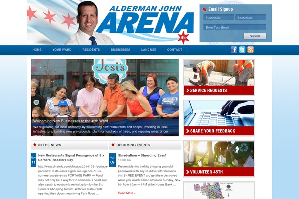 ward45.org site used Arena