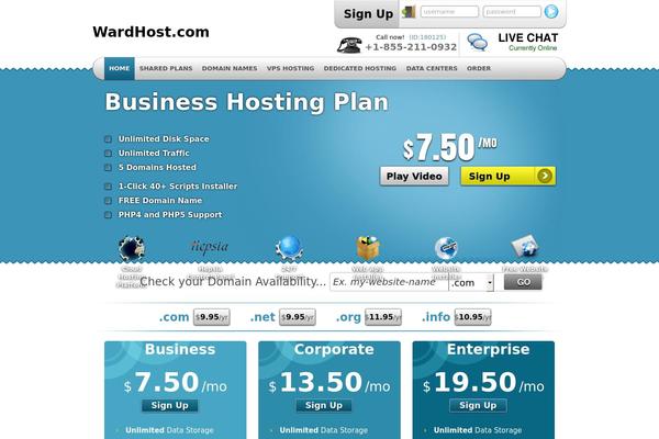 wardhost.com site used Simply-elegant